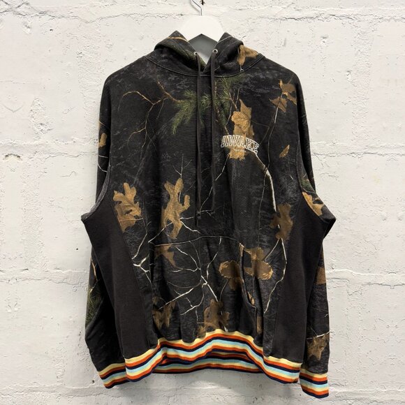 AWAKE NY Brown Camo Realtree Print Cotton Blend Hoodie - Picture 1 of 5